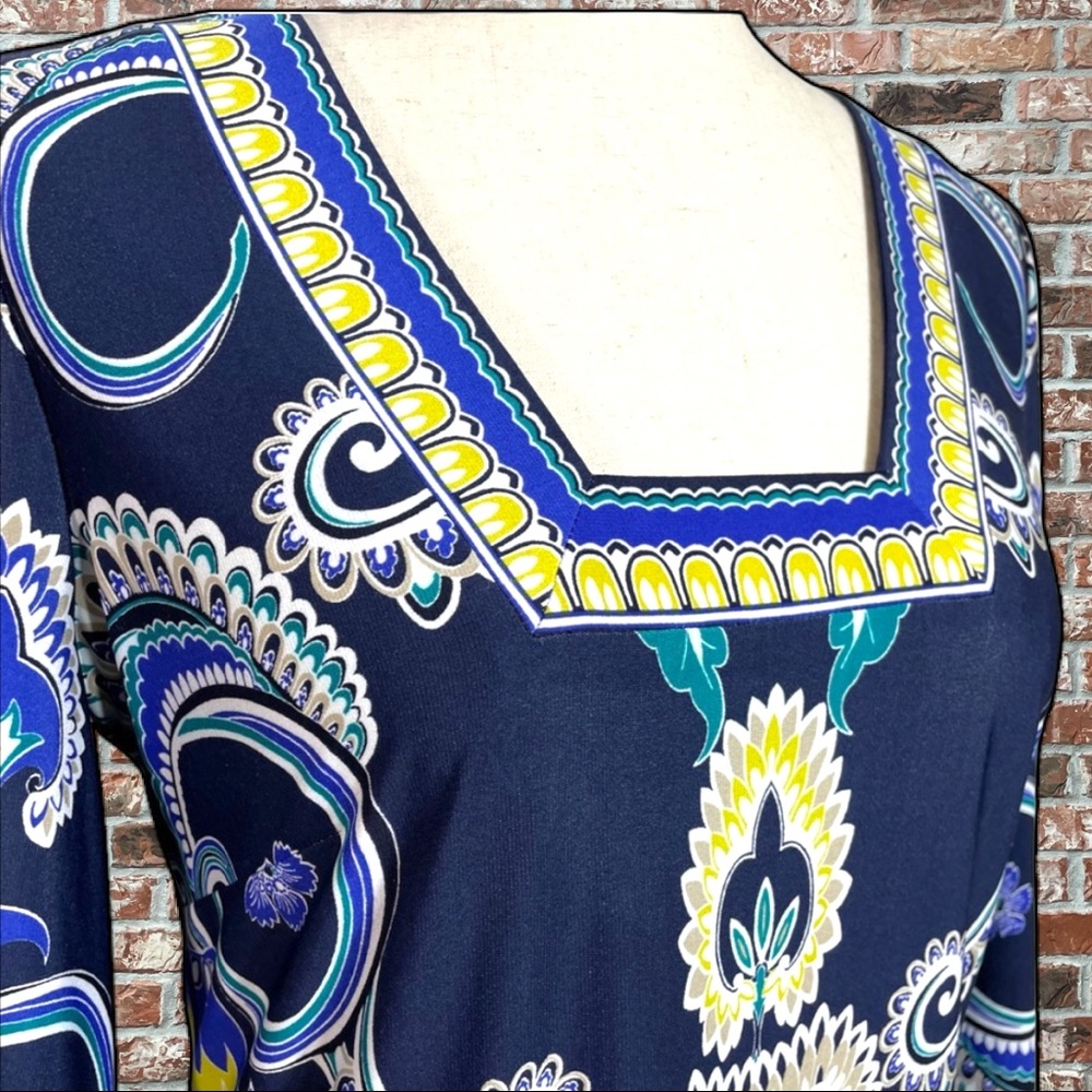 Laundry by Shelli Segal Y2K paisley/floral print knee length dress / 4 / EUC - Picture 12 of 16